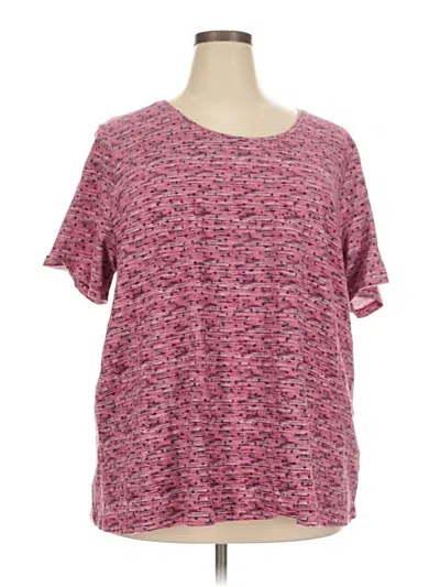 Pre-owned Catherines Short Sleeve T-shirt In Pink