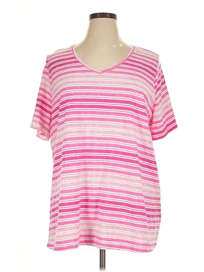 Pre-owned Catherines Short Sleeve T-shirt In Pink