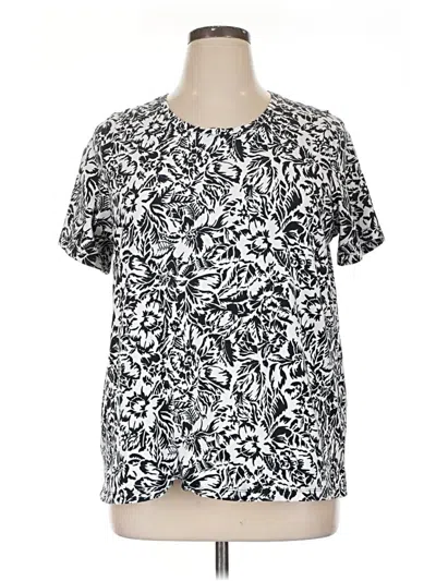 Pre-owned Catherines Short Sleeve T-shirt In Silver