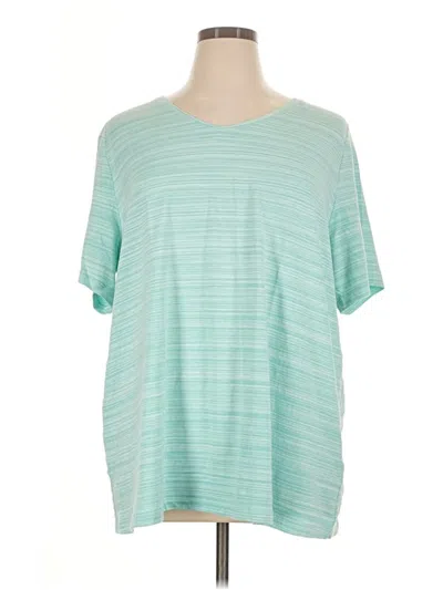 Pre-owned Catherines Short Sleeve T-shirt In Teal