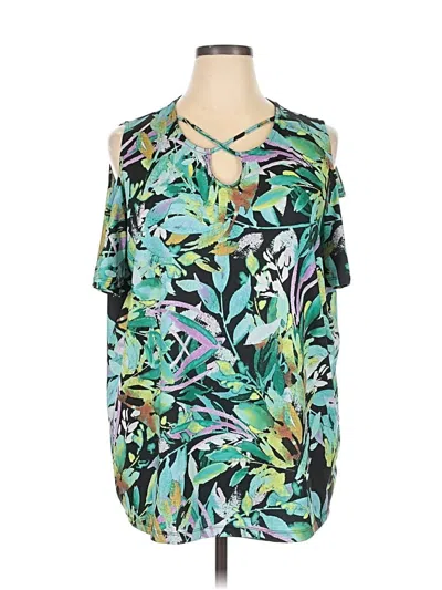 Pre-owned Catherines Short Sleeve T-shirt In Teal