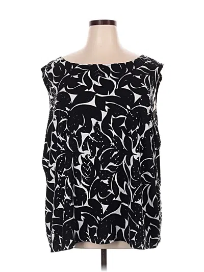 Pre-owned Catherines Sleeveless Blouse In Black