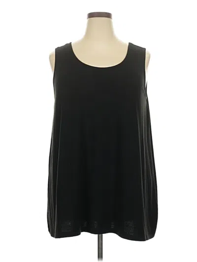 Pre-owned Catherines Sleeveless Blouse In Black