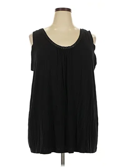 Pre-owned Catherines Sleeveless Blouse In Black