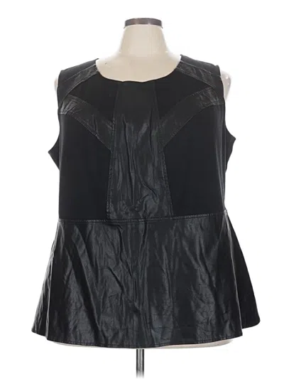 Pre-owned Catherines Sleeveless Blouse In Black
