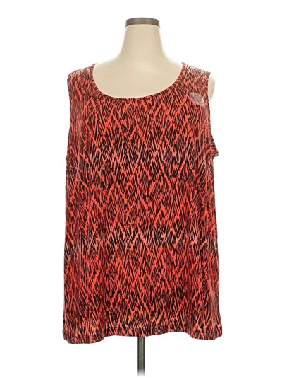 Pre-owned Catherines Sleeveless Blouse In Orange