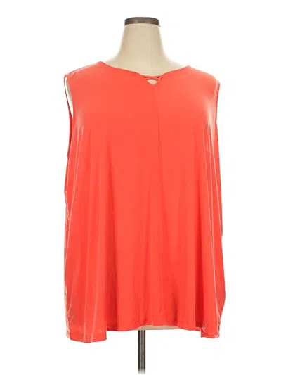 Pre-owned Catherines Sleeveless Blouse In Orange