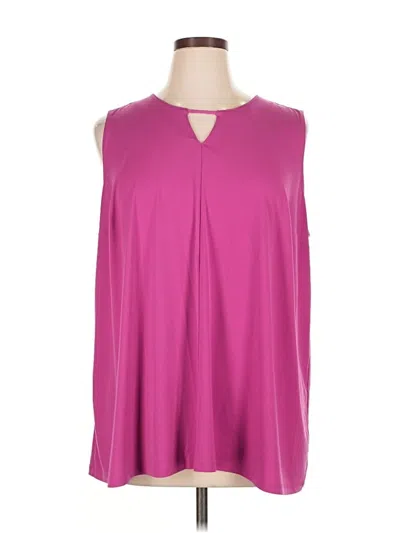 Pre-owned Catherines Sleeveless Blouse In Pink