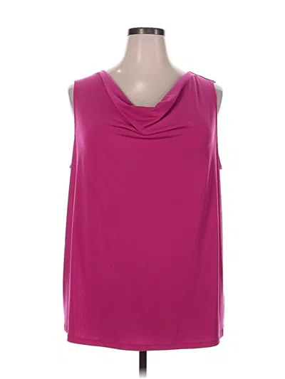 Pre-owned Catherines Sleeveless Blouse In Pink