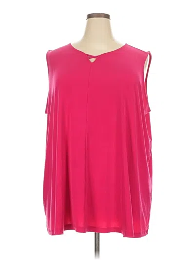 Pre-owned Catherines Sleeveless Blouse In Pink