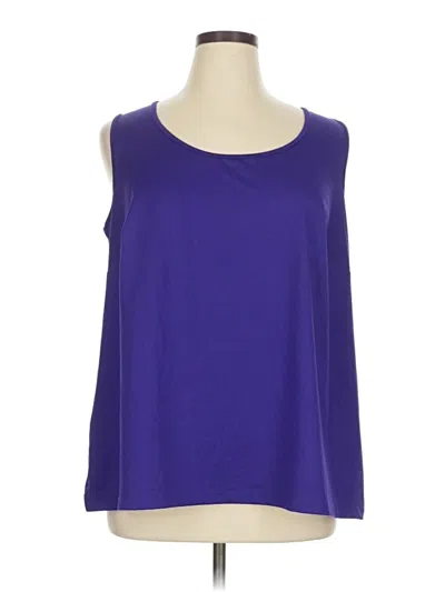 Pre-owned Catherines Sleeveless Blouse In Purple