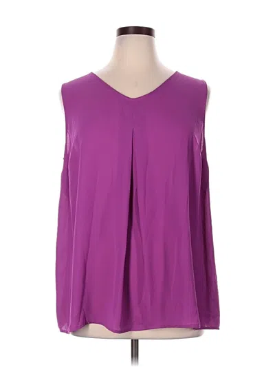 Pre-owned Catherines Sleeveless Blouse In Purple