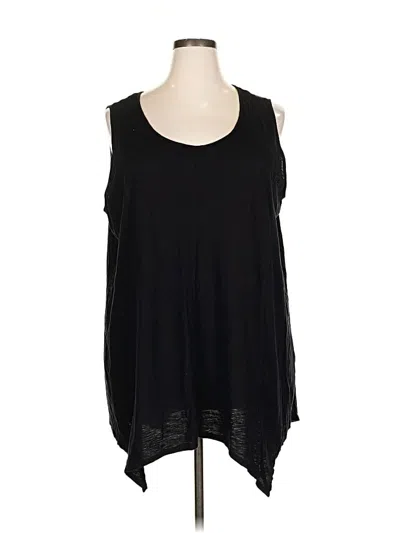 Pre-owned Catherines Sleeveless T-shirt In Black