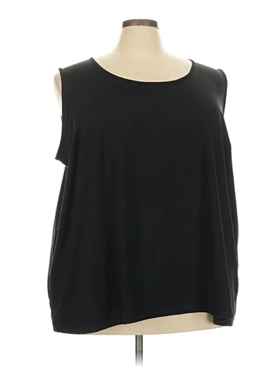 Pre-owned Catherines Sleeveless T-shirt In Black