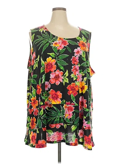 Pre-owned Catherines Sleeveless T-shirt In Black