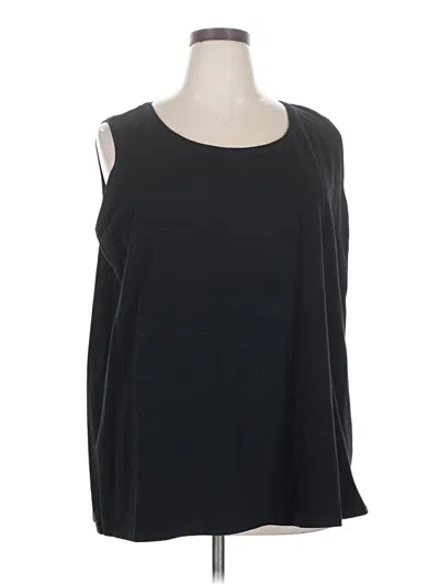 Pre-owned Catherines Sleeveless T-shirt In Black