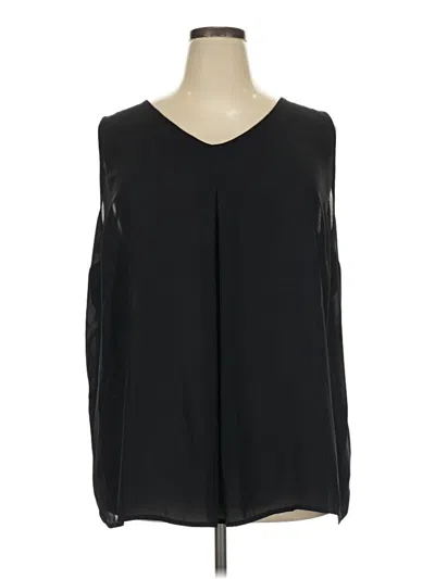 Pre-owned Catherines Sleeveless T-shirt In Black