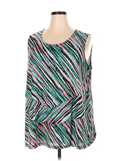 Pre-owned Catherines Sleeveless T-shirt In Blue