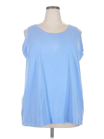Pre-owned Catherines Sleeveless T-shirt In Blue