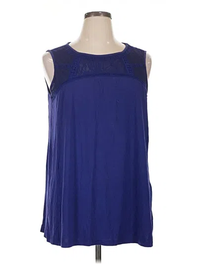 Pre-owned Catherines Sleeveless T-shirt In Blue