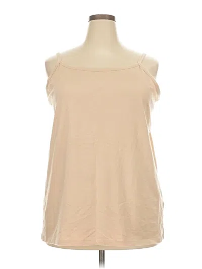 Pre-owned Catherines Sleeveless T-shirt In Brown