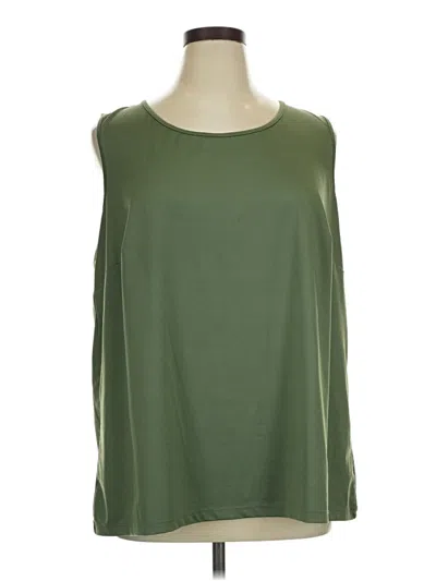 Pre-owned Catherines Sleeveless T-shirt In Green