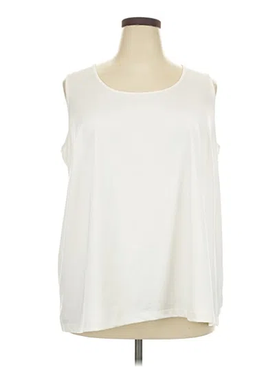 Pre-owned Catherines Sleeveless T-shirt In Ivory
