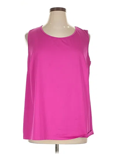 Pre-owned Catherines Sleeveless T-shirt In Pink