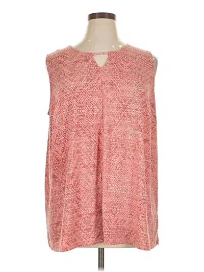 Pre-owned Catherines Sleeveless T-shirt In Pink