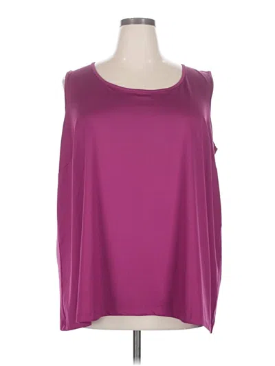 Pre-owned Catherines Sleeveless T-shirt In Purple