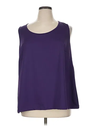 Pre-owned Catherines Sleeveless T-shirt In Purple