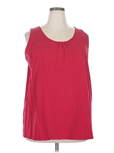 Pre-owned Catherines Sleeveless T-shirt In Red