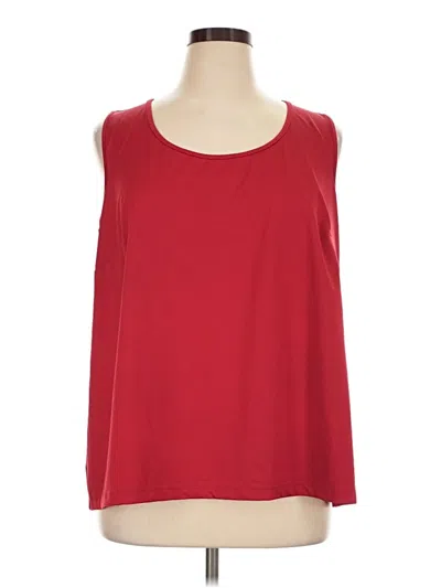 Pre-owned Catherines Sleeveless T-shirt In Red