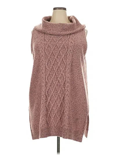 Pre-owned Catherines Sweater Vest In Pink