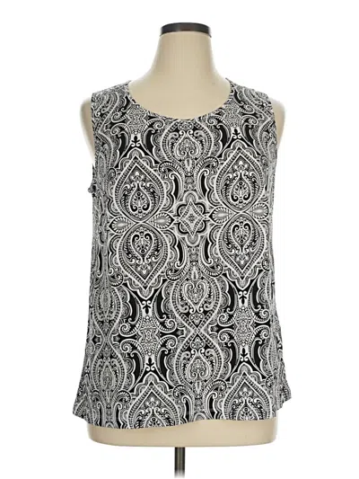 Pre-owned Catherines Tank Top Silver Halter Neckline Tops