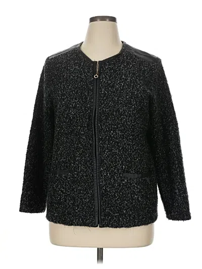 Pre-owned Cathy Daniels Cardigan Sweater In Black