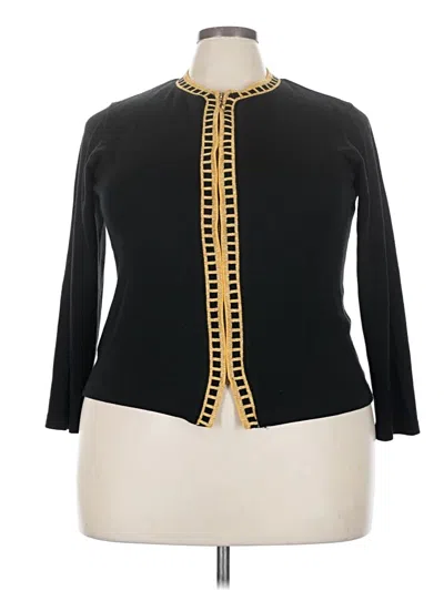 Pre-owned Cathy Daniels Cardigan Sweater In Black