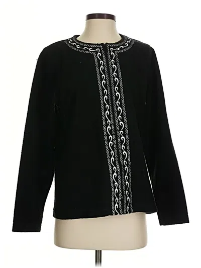 Pre-owned Cathy Daniels Cardigan Sweater In Black
