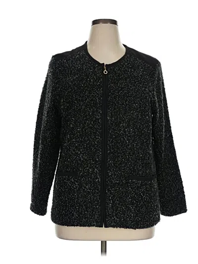 Pre-owned Cathy Daniels Cardigan Sweater In Black