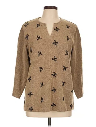 Pre-owned Cathy Daniels Cardigan Sweater In Brown