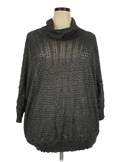 Pre-owned Cathy Daniels Poncho In Gray