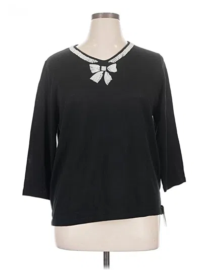 Pre-owned Cathy Daniels Pullover Sweater In Black