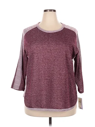 Pre-owned Cathy Daniels Pullover Sweater In Burgundy