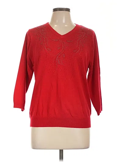 Pre-owned Cathy Daniels Pullover Sweater In Red