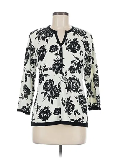 Pre-owned Cathy Daniels Pullover Sweater In White