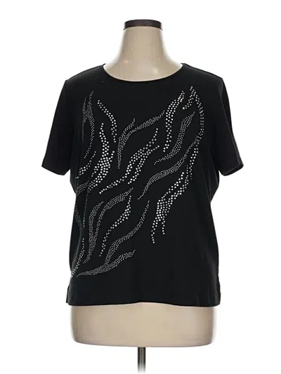 Pre-owned Cathy Daniels Short Sleeve T-shirt In Black