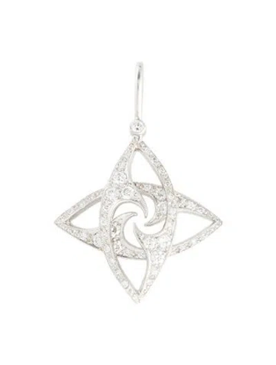 Pre-owned Cathy Waterman Platinum Diamond Star Pendant In Multi