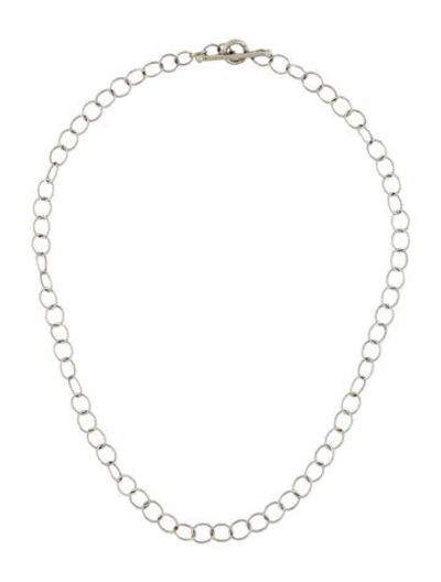 Pre-owned Cathy Waterman Platinum Lacy Chain, 15.5" In Multi