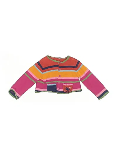 Pre-owned Catimini Kids' Cardigan Sweater In Pink