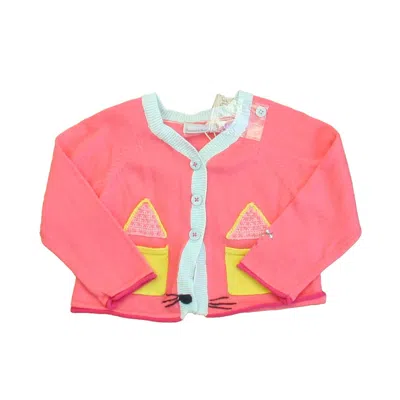 Catimini Kids' Girls Pink Yellow Cardigan